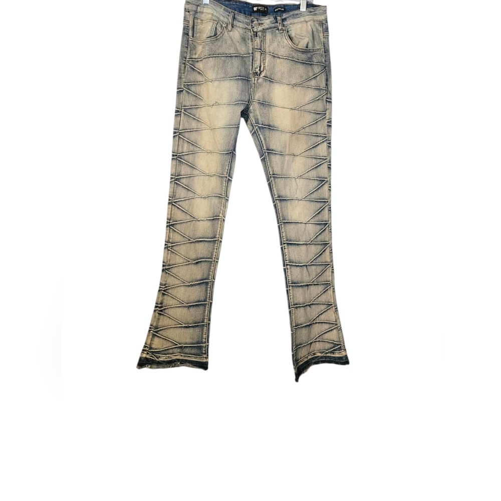Waimea Men's Blue Jeans Stacked Fit Size 34X36